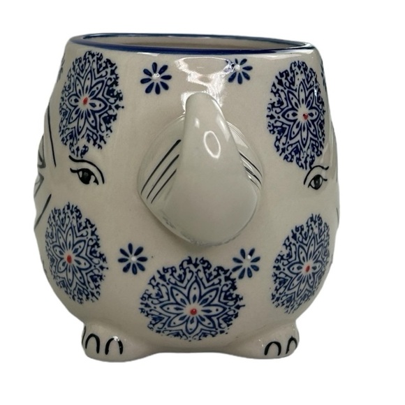 Eb/ Yokohama Studio Miyabi Royal Elephant Coffee Tea Mug Cup 3d Embossed Japan - Picture 3 of 6